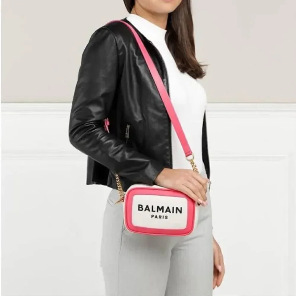 Balmain B-Army 18 Canvas Logo Camera Bag - Picture 2 of 14